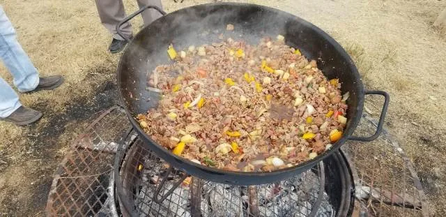 BBQ cookout at 281 Country Club ATV camping San Antonio