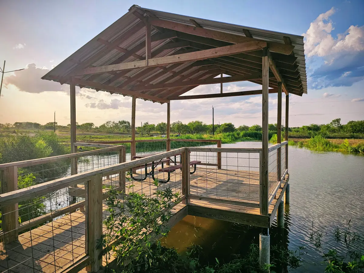Water pond pier venue rental at 281 Country Club ATV park San Antonio